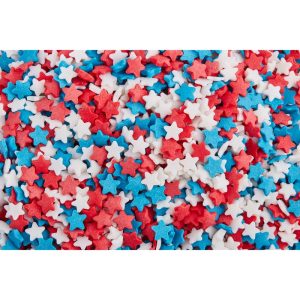Посыпка "Звезды красные/белые/синие" мини, 50 гр.