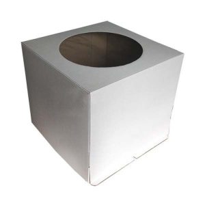Короб с окном 24*24*26 см. (гофрокартон)