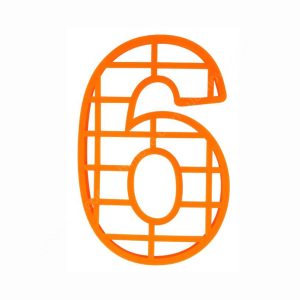 Форма для торта-цифра (6), размер 25 см.