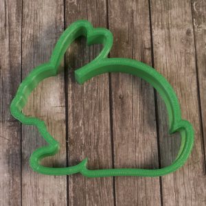 Вырубка пластиковая "Кролик пасхальный" 97*80 мм.