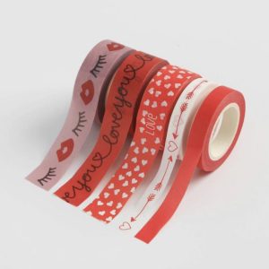 Клейкая лента «Love», набор 5 шт. (Бентолента)