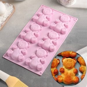 Форма "Мишки Барни" силиконовая,17*28,5 см.