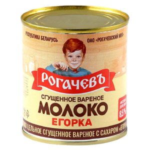 Молоко сгущенное вареное с сахаром "Егорка", 360 гр. 8,5%, ТМ "Рогачевъ"