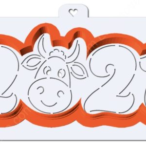 Вырубка для пряников "Цифры 2021".