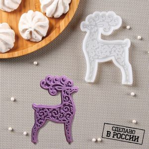 Молд силиконовый "Олень" 11*7,5 см. 1276