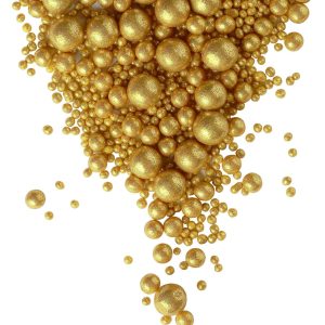 Драже рисовое в глазури золото №704, 25 гр.