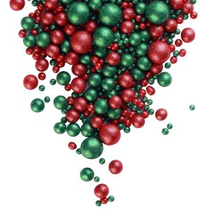 Драже рисовое в глазури красный/зеленый №719, 20 гр.