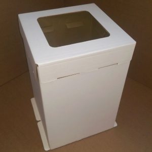 Короб с квадратным окном 30*30*45 см. (гофрокартон)