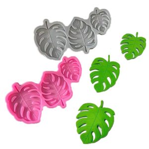 Молд силиконовый тропические листья "Листья Монстеры" 3 в 1