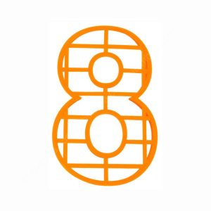 Форма для торта-цифра (8), размер 25 см.