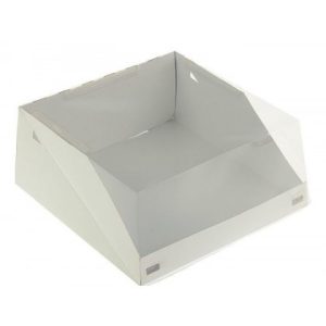 Короб с прозрачной крышкой 23,5*23,5*10 см.