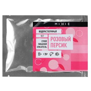 Краситель сухой водорастворимый "Розовый персик", 10 гр., MIXIE