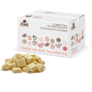 Шоколад белый со вкусом маракуйи термостабильный ICAM Италия, 100 гр.