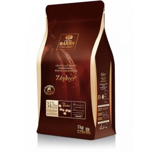 Белый шоколад Cacao Barry Zephyr 34%, Франция, 100 г.