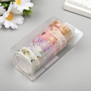 Клейкая лента «Цветы», набор 6 шт. (Бентолента)