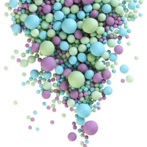 Драже рисовое в глазури, микс  (голуб./сирен./изумр.), 50 г. №091М