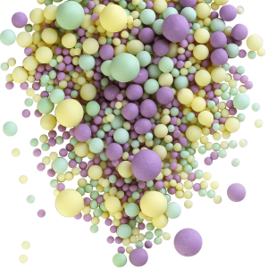 Драже рисовое в глазури, микс  (желт./изумр./сирен.), 50 г. №092М