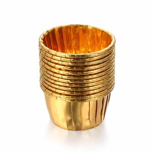 Капсула маффин "Золото металлик"