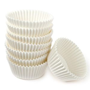 Капсула бумажная для капкейков белая, 50*30 мм.