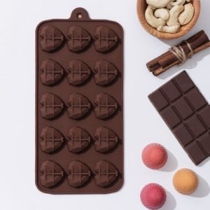 Форма силиконовая "Сердечки с гранями" 15 Ячеек (Для конфет и льда)