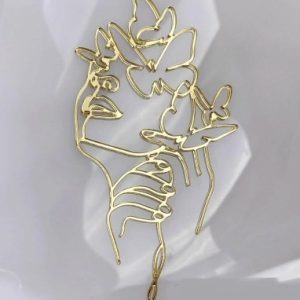 Топпер-силуэт «Девушка-весна», золото