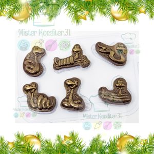 Форма пластиковая "Веселые Змейки" 6 в 1