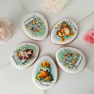 Имбирный пряник на палочке "Яйцо Пасхальное" МИКС