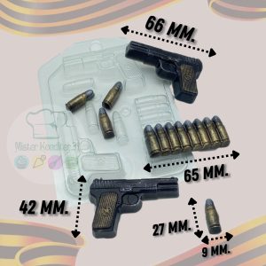 Форма пластиковая "Пистолет ТТ мини"