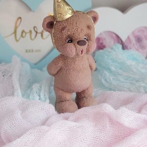 Фигурка из глазури "День рождения Бурого Мишки" (золото)