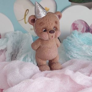 Фигурка из глазури "День рождения Бурого Мишки" (серебро)