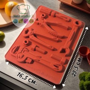 Форма Силиконовая ИНСТРУМЕНТЫ 235х175х16 см.