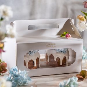 Коробка для 2х куличей 28*15*13,5 см. с ложементом, ПРЕМИУМ