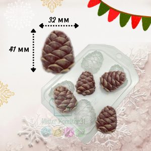 Форма пластиковая "Шишка кедровая мини"