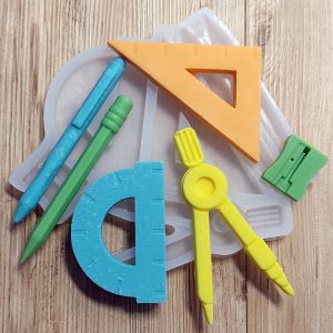 Молд силиконовый "Школьный набор" арт. 1450