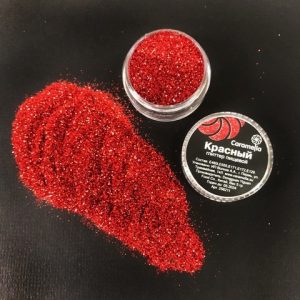 Глиттер съедобный, Красный, 5 г.