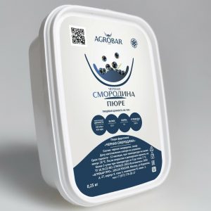 Пюре Agrobar черная смородина, 250 гр.