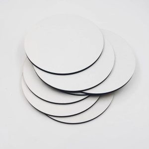 Подложка из белого сатина 14 см., 3 мм.