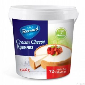 Сыр мягкий сливочный "Bernard" 72% 1,5 кг., Иран.