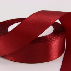 Лента атласная, ширина 2,5 см., длина 23 м., бордовый цвет, №48