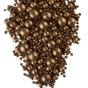 Драже рисовое в глазури жемчуг микс, бронза, № 213, 50 г.