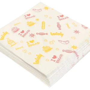 Бумага для бенто-тортов принт "Пекарня" 18х18 см, 1 шт