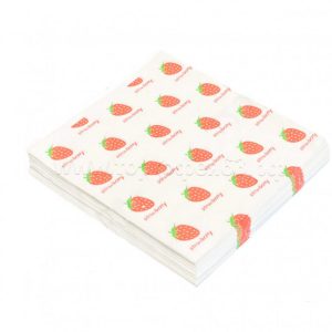 Бумага для бенто-тортов принт "Ягоды" 18х18 см, 1 шт