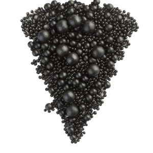 Драже рисовое в глазури жемчуг черный, микс, №159, 50 г.