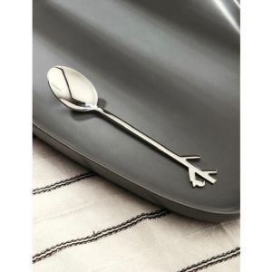 Ложка чайная "Веточка", серебристая