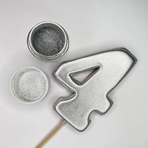 Краситель кандурин сухой плотный, Серебряный silver, 10 г.