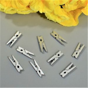 Набор прищепок серебряных, 5 шт.