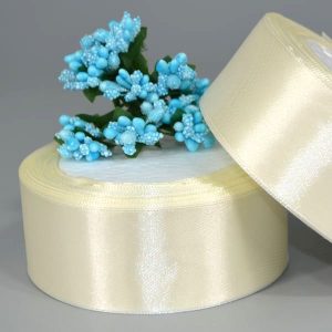 Лента атласная молочная, ширина 2,5 см., длина 23 метра. (Копировать)