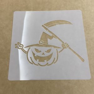 Трафарет «Тыква с косой» 15*15 см.