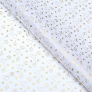 Бумага тишью "Ёлки и игрушки", 50/66 см.