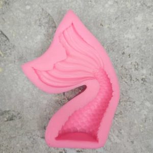 Молд силиконовый "Хвост русалки изогнутый" 9 см.